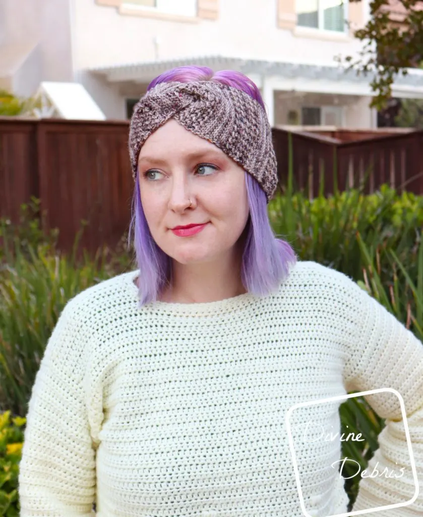 Artemis Headband free crochet pattern by DivineDebris.com