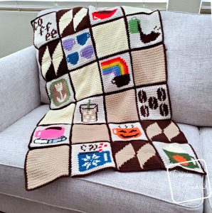 Making the Coffee Squares Free Crochet Patterns Lapghan