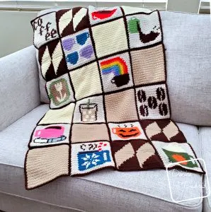 Making the Coffee Squares Free Crochet Patterns Lapghan