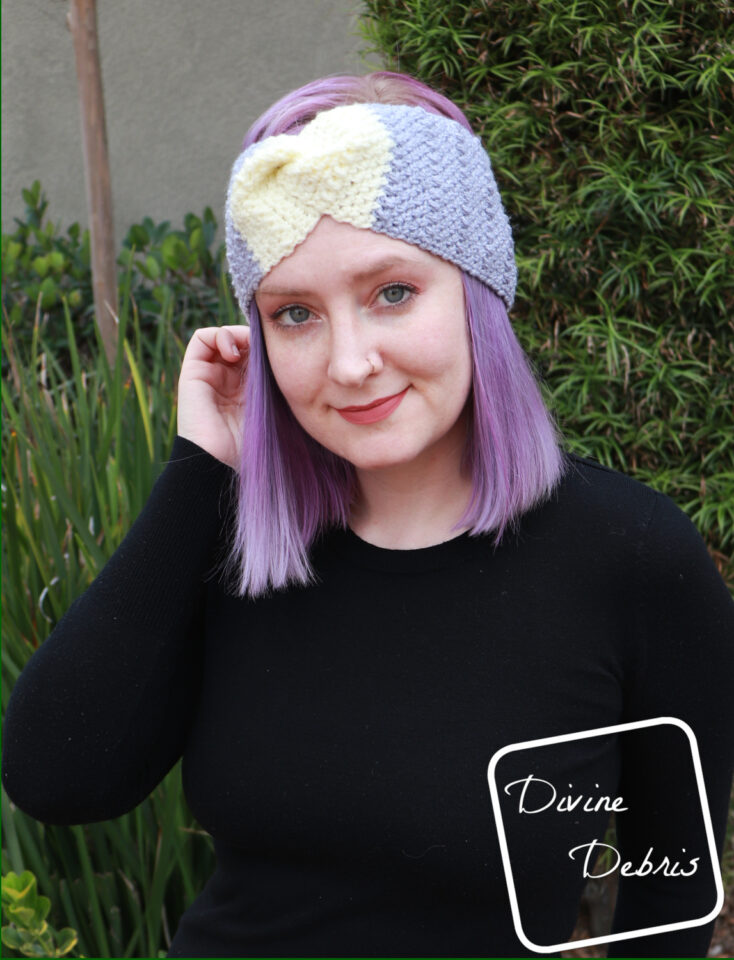 Whitney Headband free crochet pattern by DivineDebris.com Divine Debris