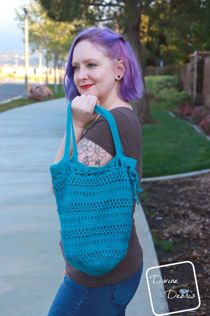 Stephanie Market Bag free crochet pattern by DivineDebris.com