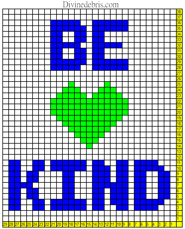 Be Kind Mini C2C Wall-Hanging Graph