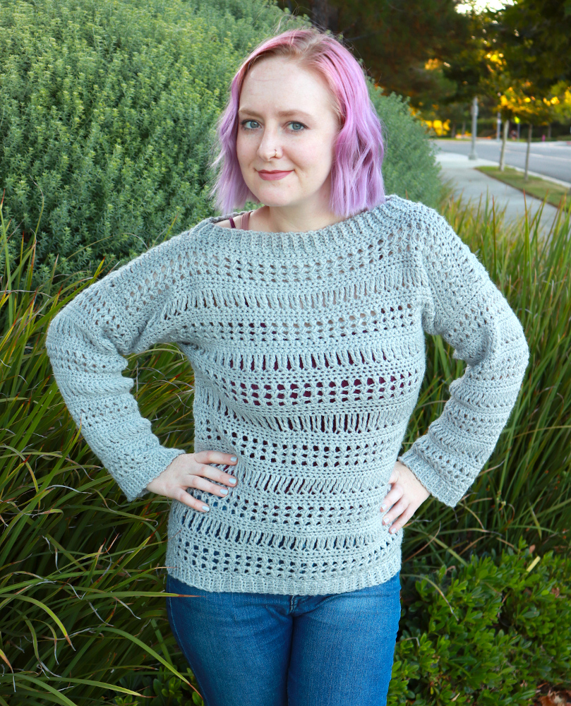 Make It Cozy with the Free Stephanie Sweater Crochet Pattern