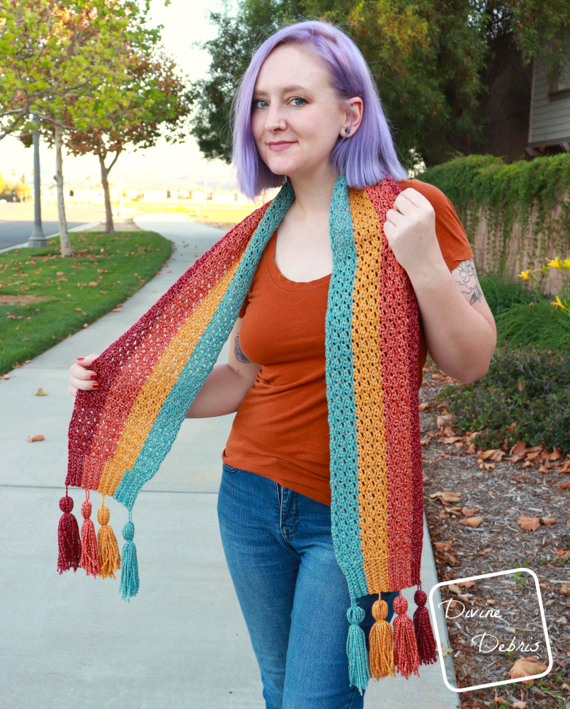 Get Cozy for Fall with the Dana Scarf free crochet pattern