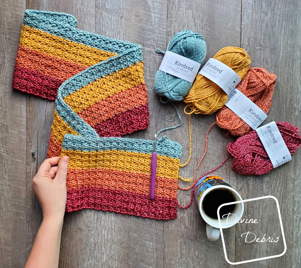 Dana Scarf free crochet pattern by DivineDebris.com