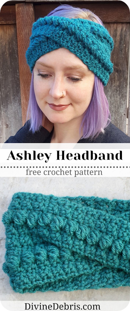 Get fashionable during those colder months with Ashley Headband crochet pattern free by Divine Debris. Easy to customize, you'll want to wear it everywhere