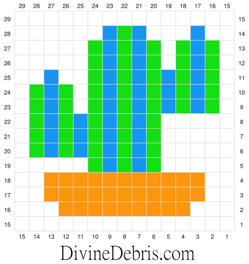 Learn to make the brand new C2C Cactus Afghan Square, first in the 2021 Plants and Flowers C2C Square CAL by Divine Debris