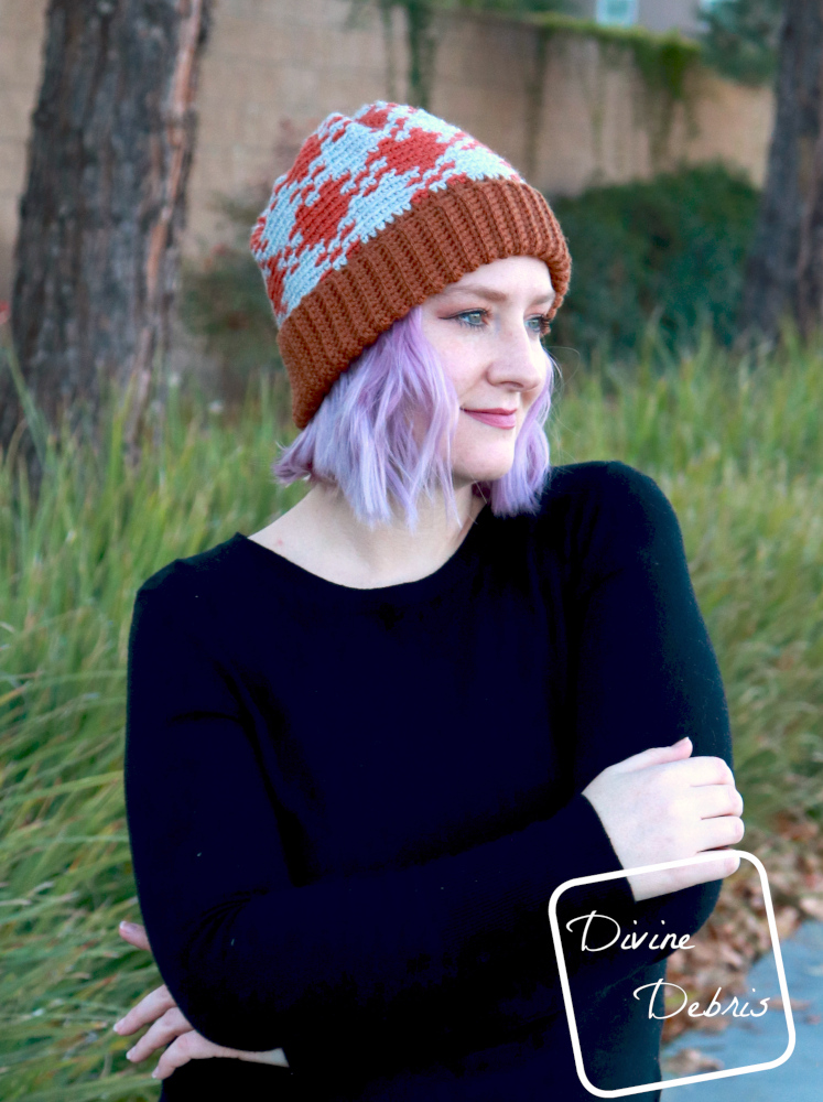 Gingham is Pretty in this New Free Beanie Crochet Pattern
