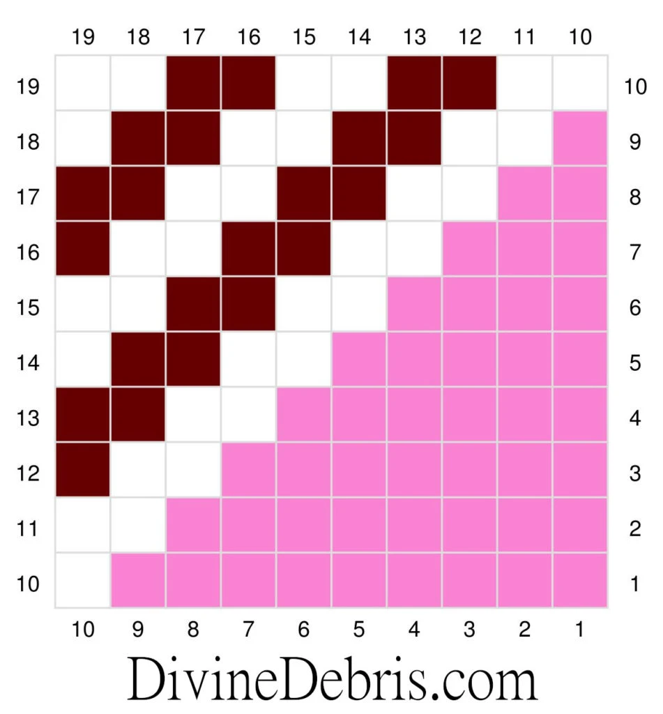 Neapolitan Blanket graph a free crochet pattern by Divine Debris