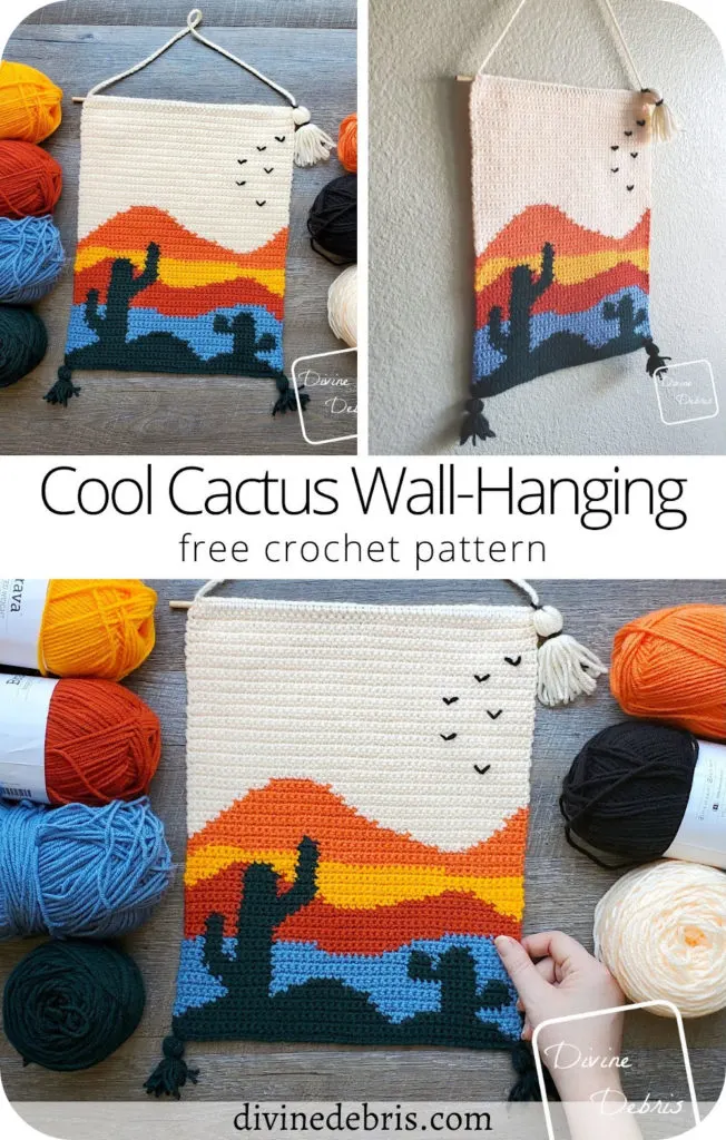 Crochet Pattern: Cactus Wall Hanging – HELLOhappy