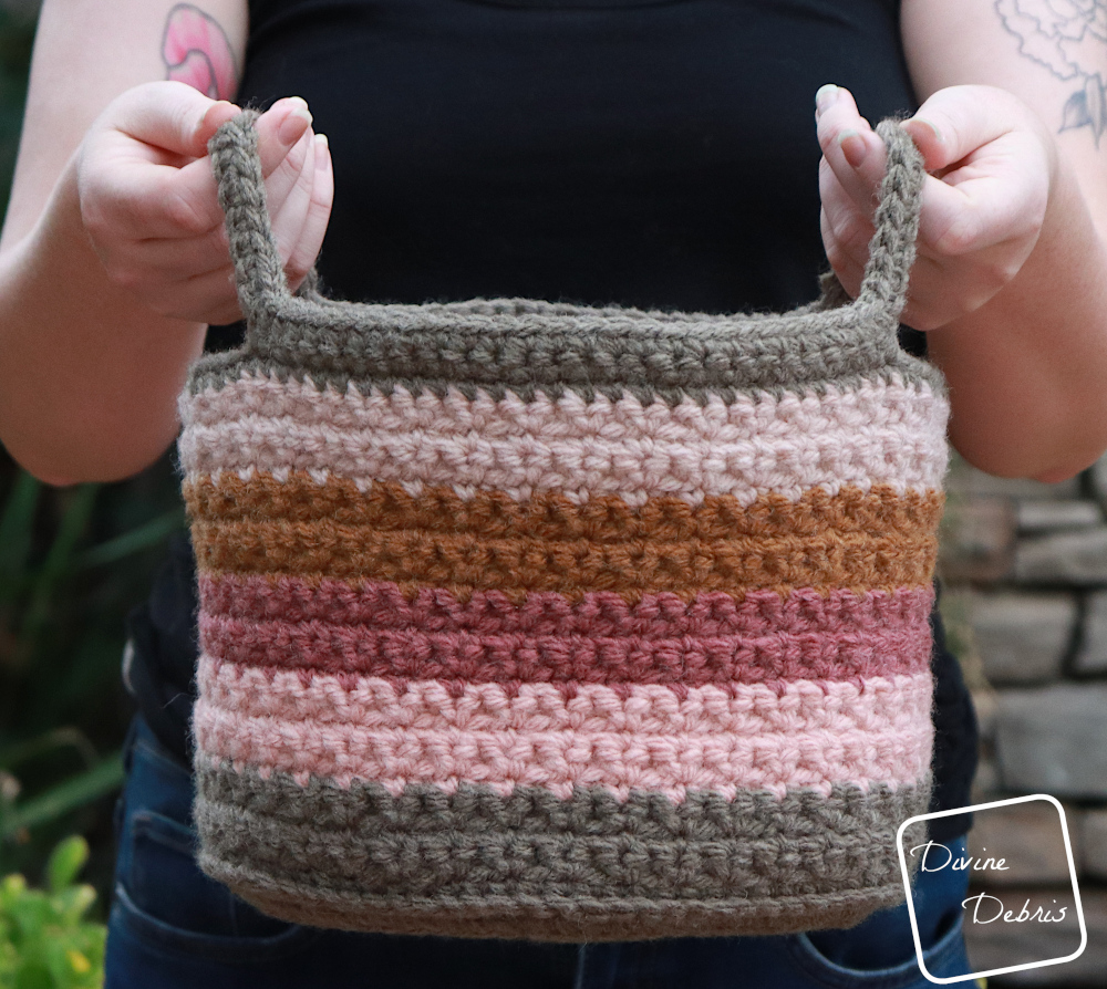 The Free Amelia Basket Crochet Pattern for Stash Busting