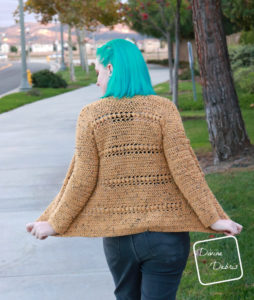 Loretta Cardigan free crochet pattern by DivineDebris.com - Divine Debris