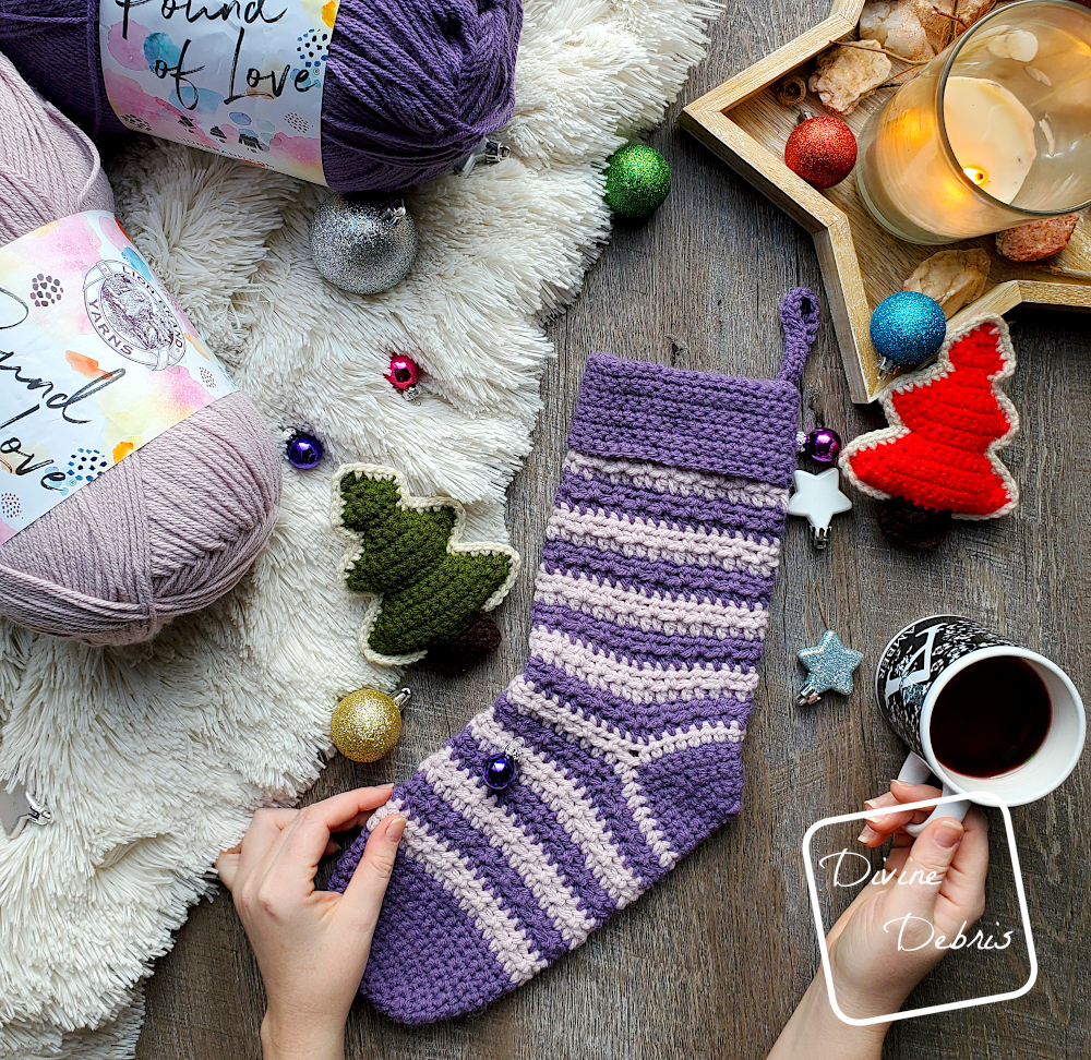 Be Festive with the Free Alix Stocking Crochet Pattern