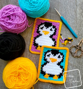Free Cute Penguin Coaster Crochet Pattern – Perfect for Winter