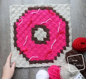 Delicious Desserts C2C CAL: The C2C Donut Afghan Square