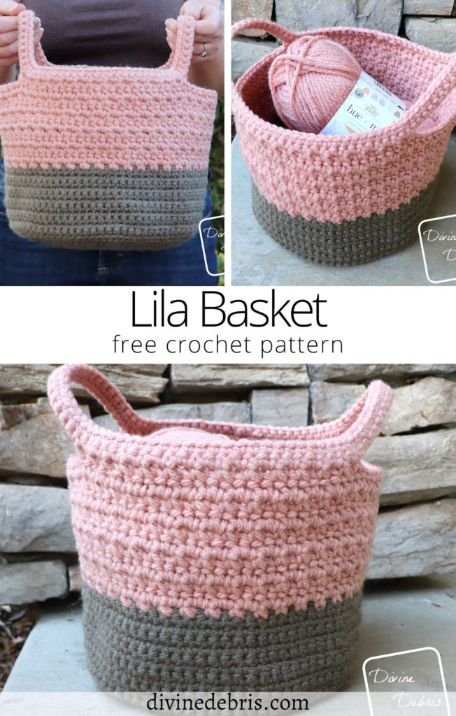 Add a little crochet to your home (or maybe add more would be correct) with this easy bottom up basket design.The free Lila Basket crochet pattern is an easy yet texture rich pattern worked in the round and uses bulky yarn to give it a little extra stability. Customize it with more colors and even make it taller if you'd like, it's up to you!