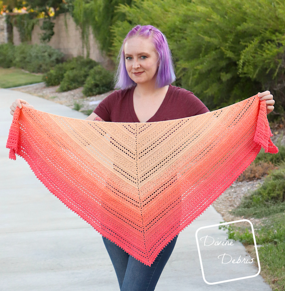 Triangle Style With the Free Alexis Shawl Crochet Pattern