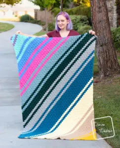Free Fitzgerald Blanket Crochet Pattern – Make Some Stripes and Texture