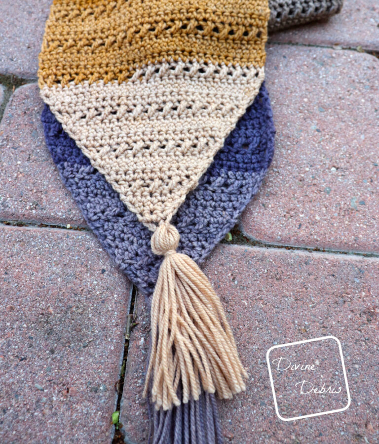 Sophie Scarf free crochet pattern by Divine Debris Divine Debris