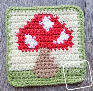The Free Cute Mushroom Coaster Crochet Pattern