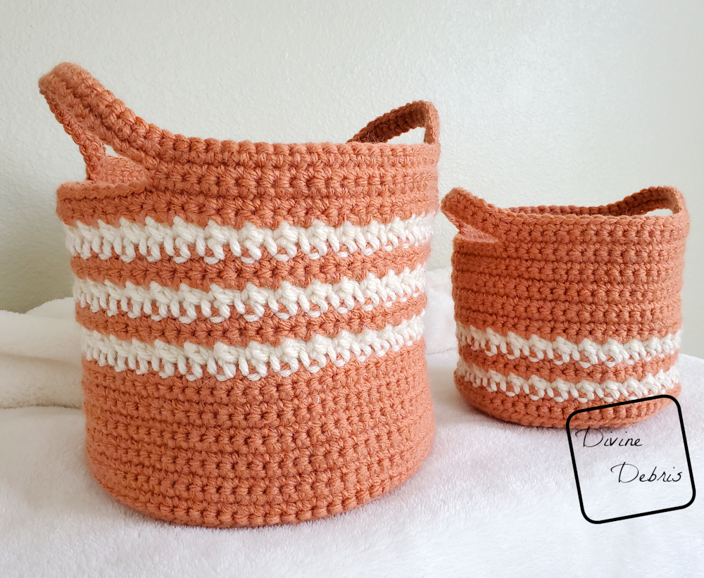 Two is Better Than One: The Free Cally Baskets Duo Crochet Pattern