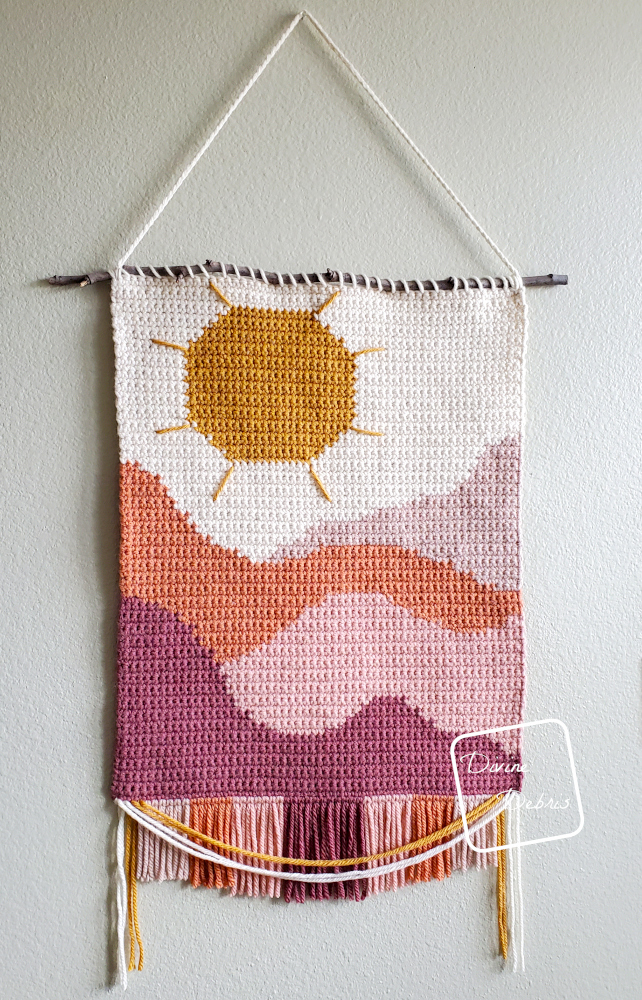 Something Simple: The Painted Hills Wall Hanging Free Crochet Pattern