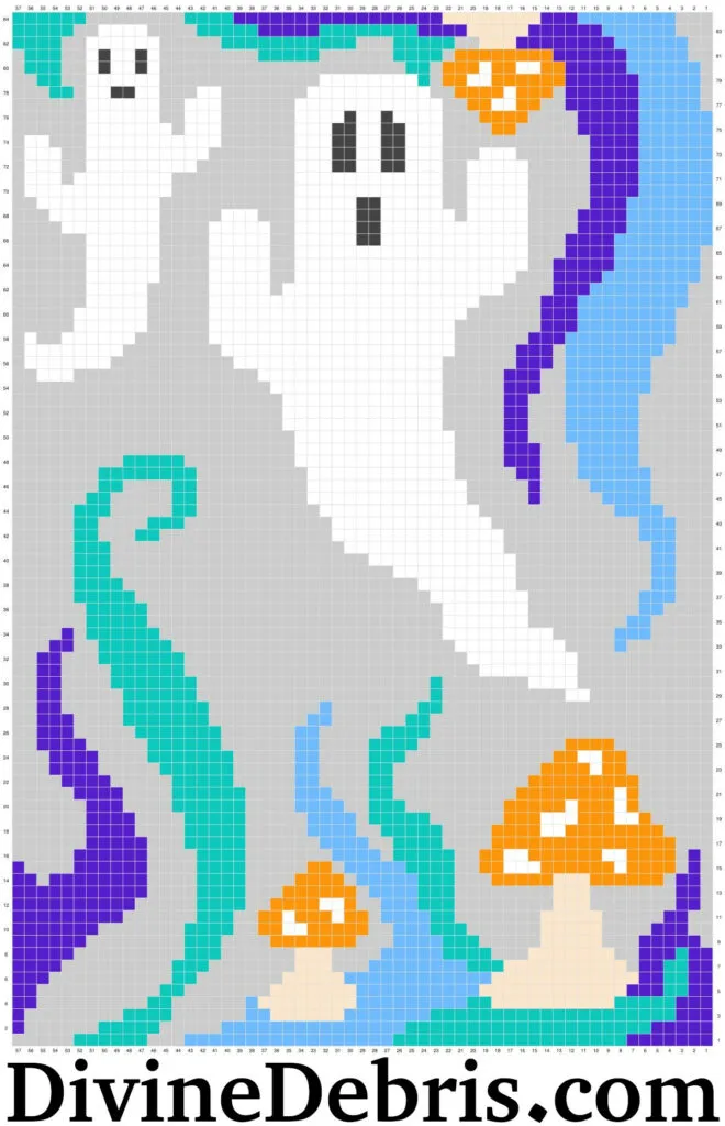 [Image description] the Ghosts of the Blue Lagoon Wall Hanging graph