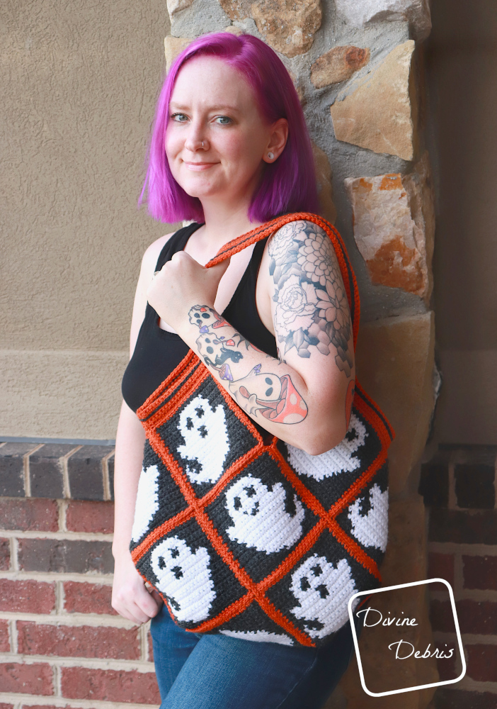 Hauntingly Fun – the Glenda Ghost Bag Free Crochet Pattern