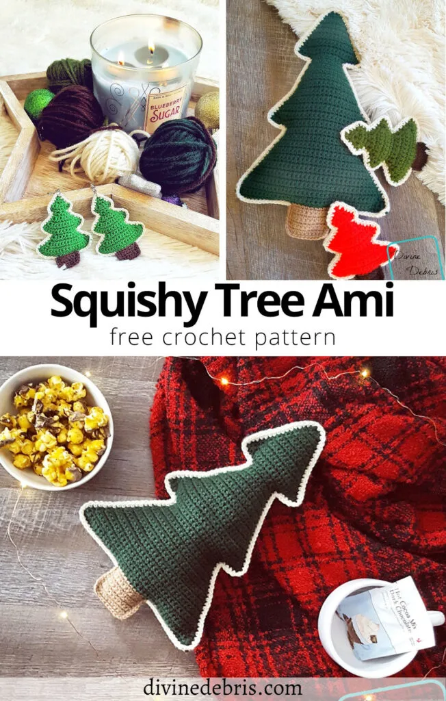 Make a great Christmas with a whole family of crochet tree designs. These Squishy Tree Ami crochet patterns are free and waiting to be made!