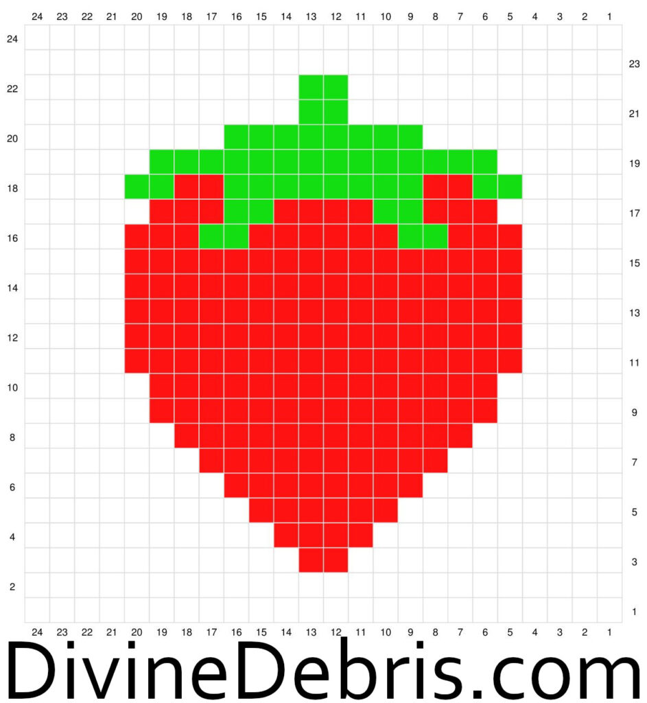 Graph for the Cute Strawberry Square by Divine Debris