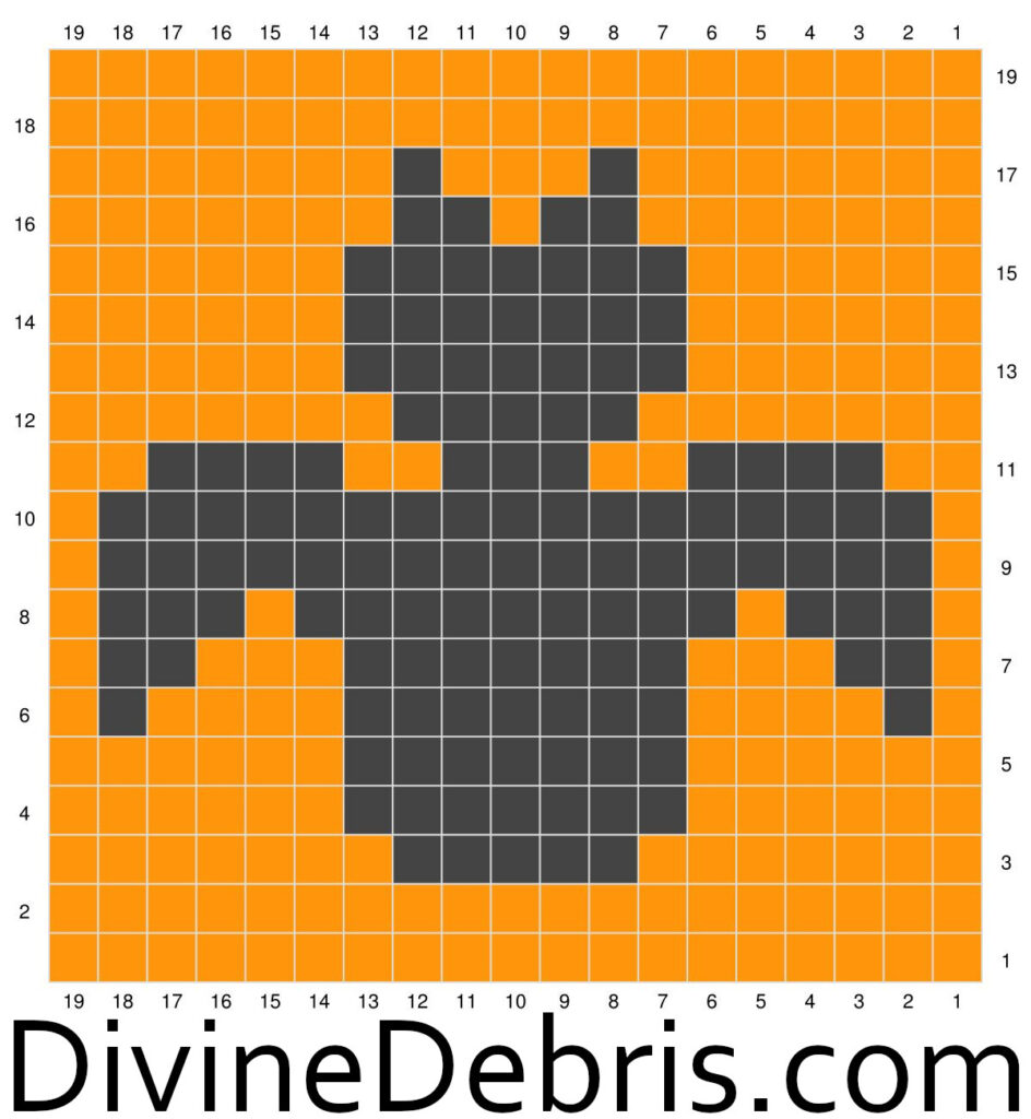 Graph for the Bat Halloween Square by Divine Debris.