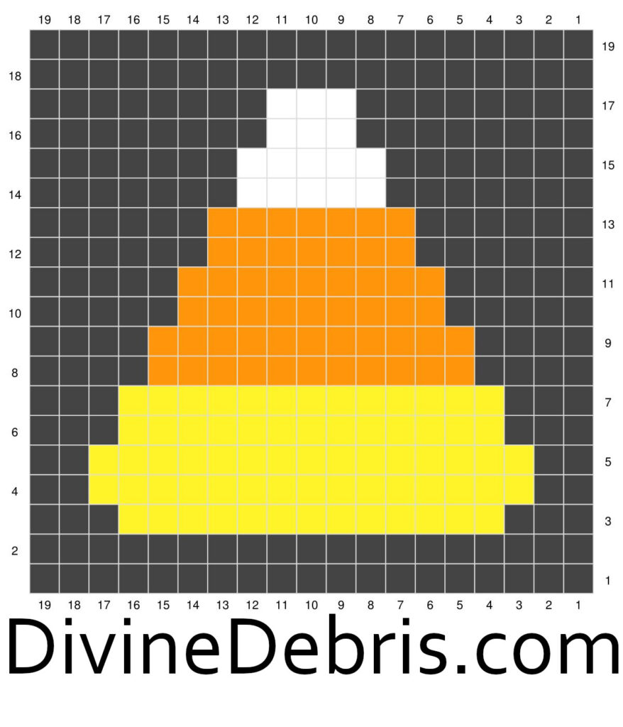 Graph for the Candy Corn Halloween Square