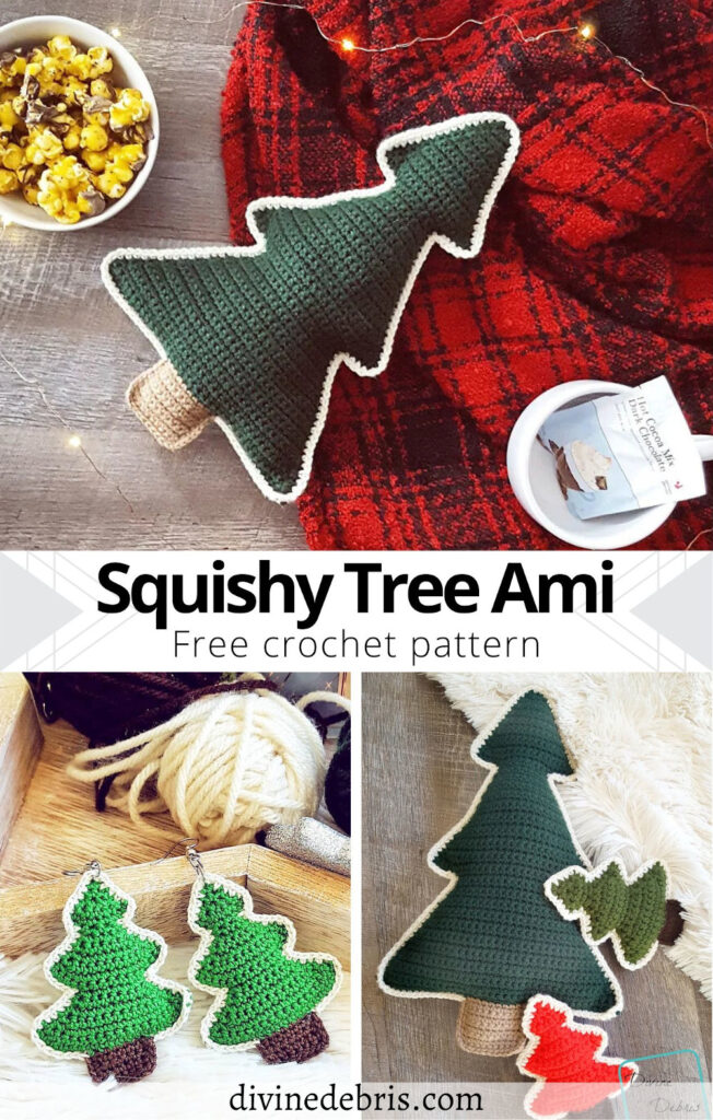 Make a great Christmas with a whole family of crochet tree designs. These Squishy Tree Ami crochet patterns are free and waiting to be made!