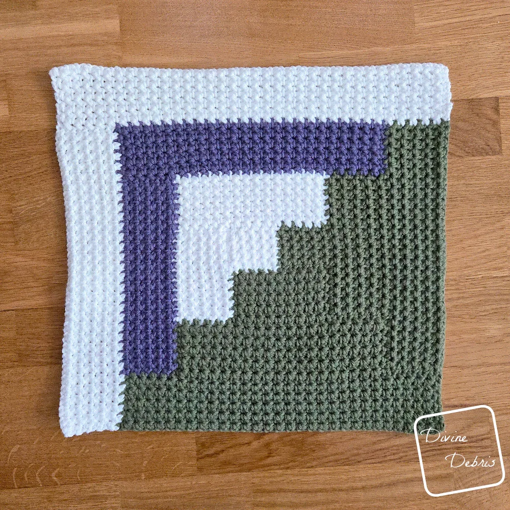 Mountain Log Cabin Blanket Section 13 example