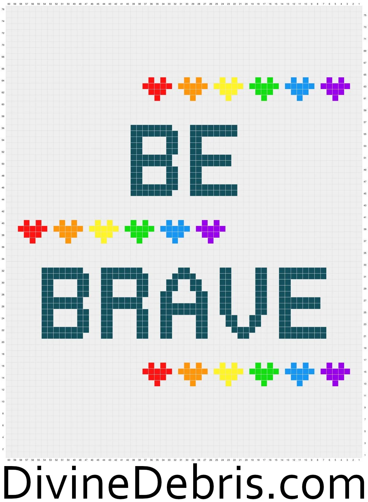 Graph for the Be Brave Poster design by Divine Debris
