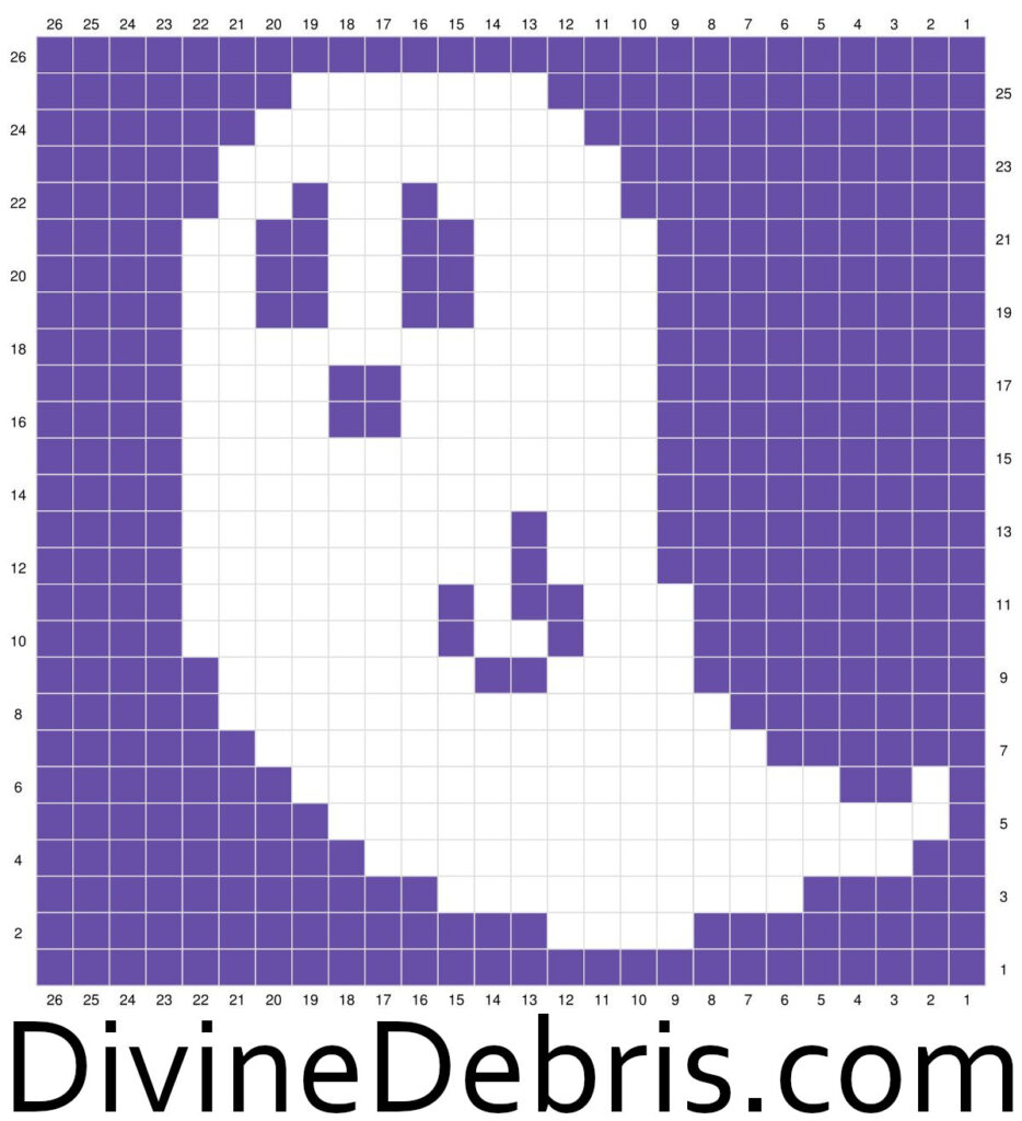 Graph for the Gwendoline Ghost Tapestry Square by Divine Debris