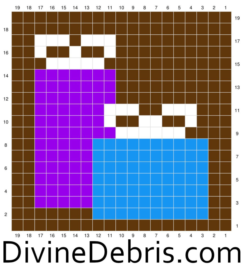 Graph for the Patchwork Christmas Bag Presents Square by Divine Debris