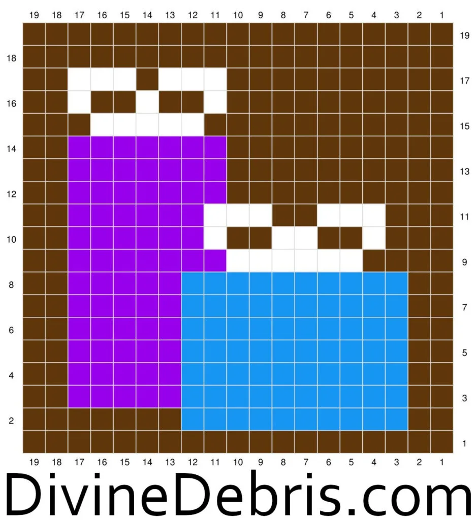 Graph for the Patchwork Christmas Bag Presents Square by Divine Debris