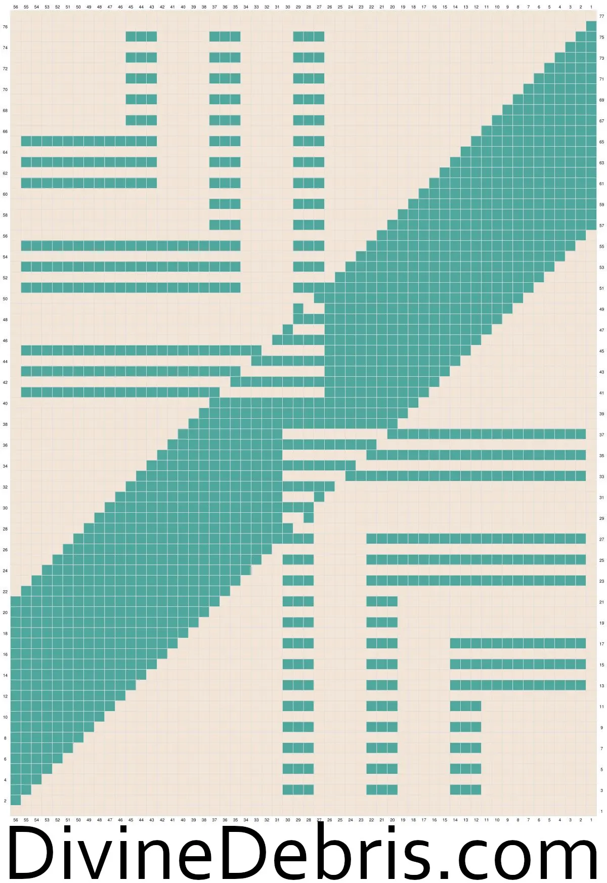 Graph for Geometric Corners Wall Hanging by Divine Debris.