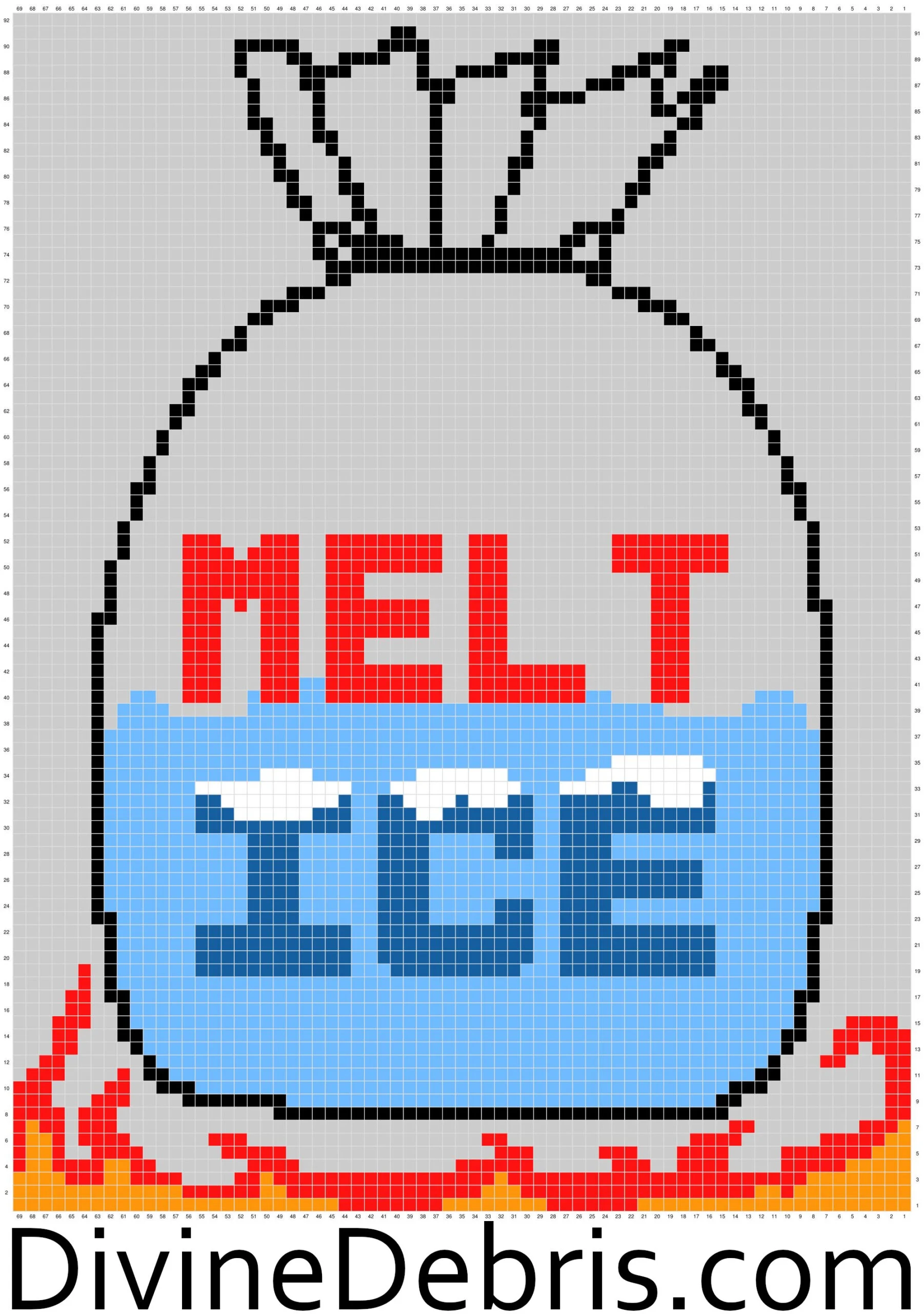Graph for the Melt Ice Wall Hanging by Divine Debris