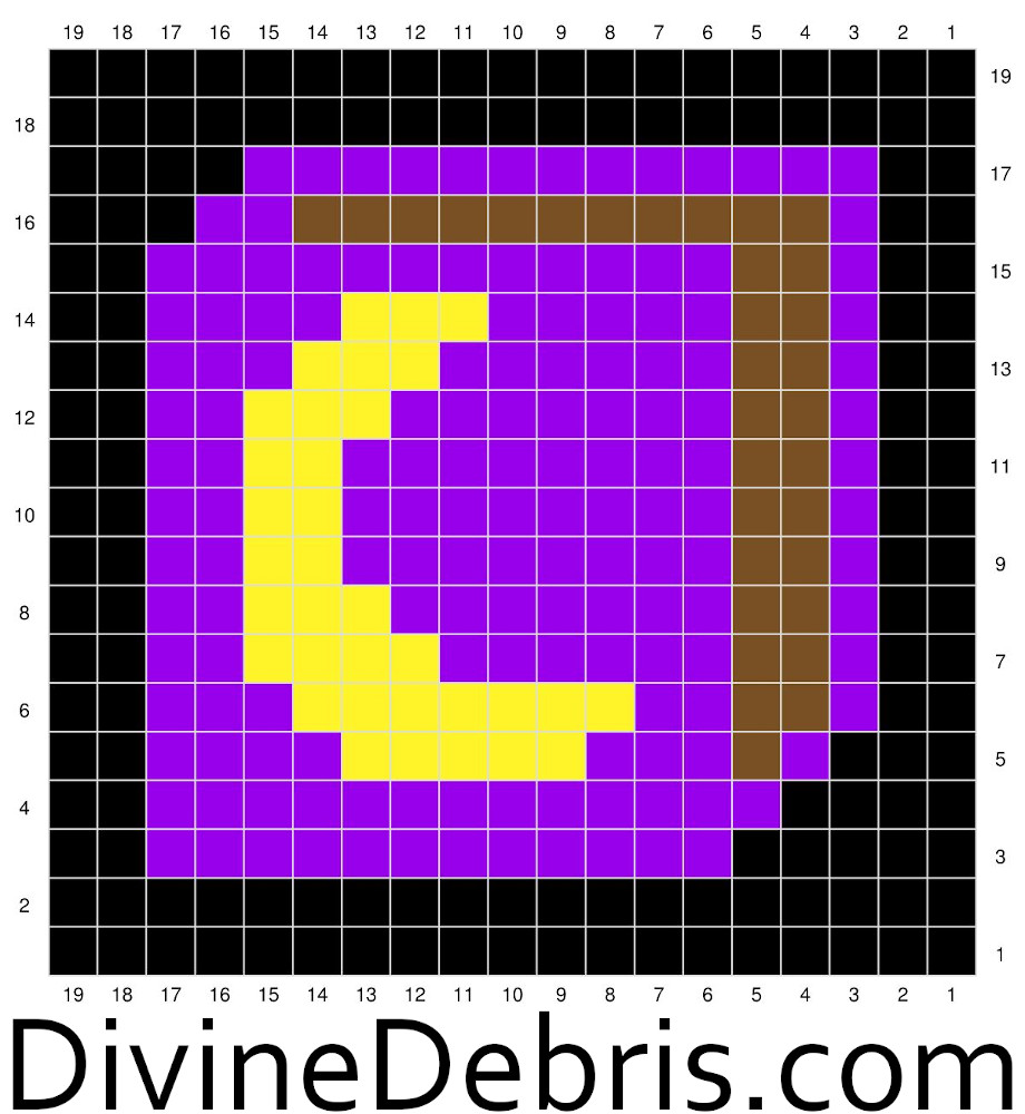 Graph for the Patchwork Witch Bag Spell Book Square by Divine Debris